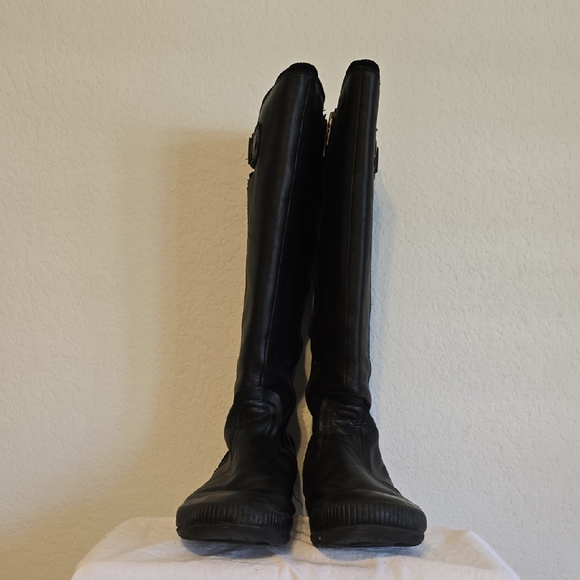 OTBT "Bayberry" Black Leather Winter Boots. Size 7.5M - Picture 4 of 16